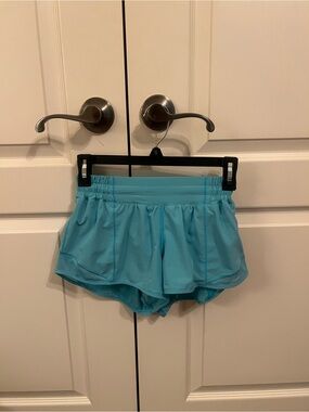 lululemon athletica Light Blue hotty hot shorts